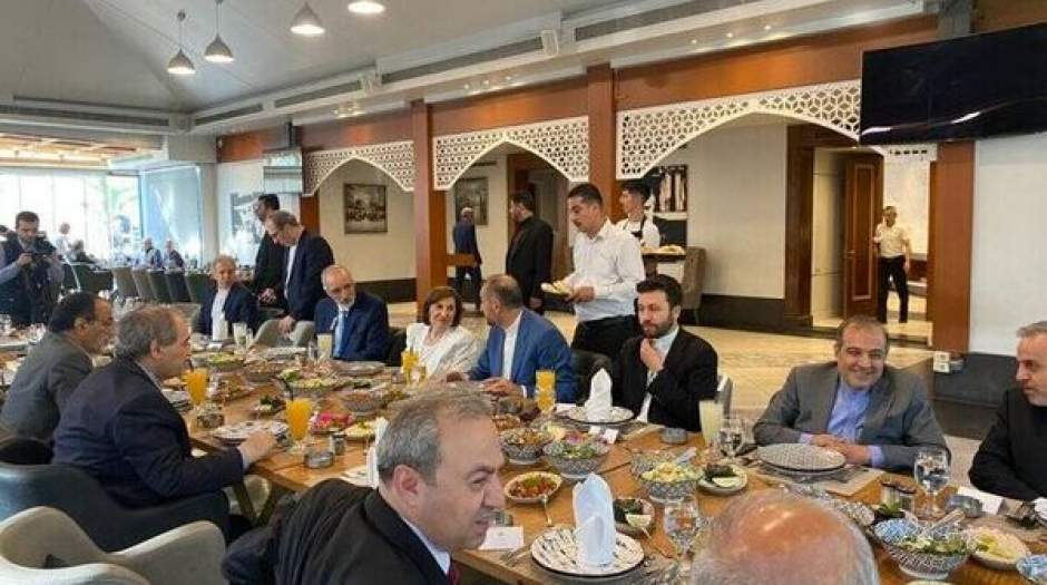 عکسی از ضیافت ناهار وزیر خارجه سوریه برای امیرعبداللهیان