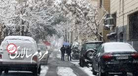 بارش برف و کولاک در راه تهران