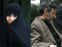 فاطمه رجبی همسر غلامحسین الهام، نویسنده کتابی درباره احمدی نژاد با نام معجزه هزاره سوم است