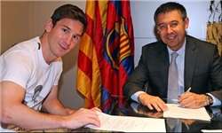 قرارداد جديد مسي با بارسلونا امضا شد