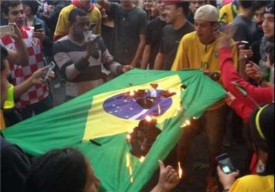 خبر شورش مردم برزیل پس از شکست برابر آلمان صحت ندارد