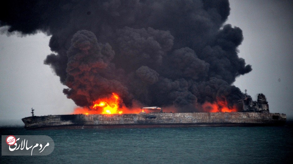 تعلل چینی‌ها در اطفای حریق نفت‌کش ایرانی و عملیات نجات مفقودین