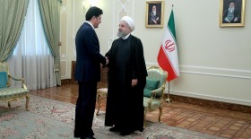 دیدار روحانی و نخست‌وزیر کردستان عراق