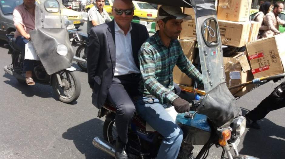 موتورسواری سفیر آلمان در تهران
