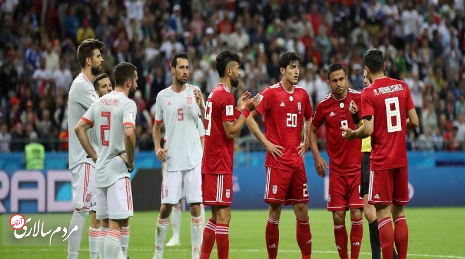 تیم ملی فوتبال ایران در مقابل اسپانیا مردانه جنگید.