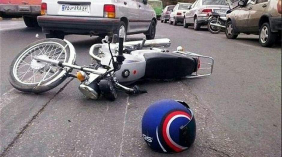 رتبه اول تصادف موتورسیکلت با عابران