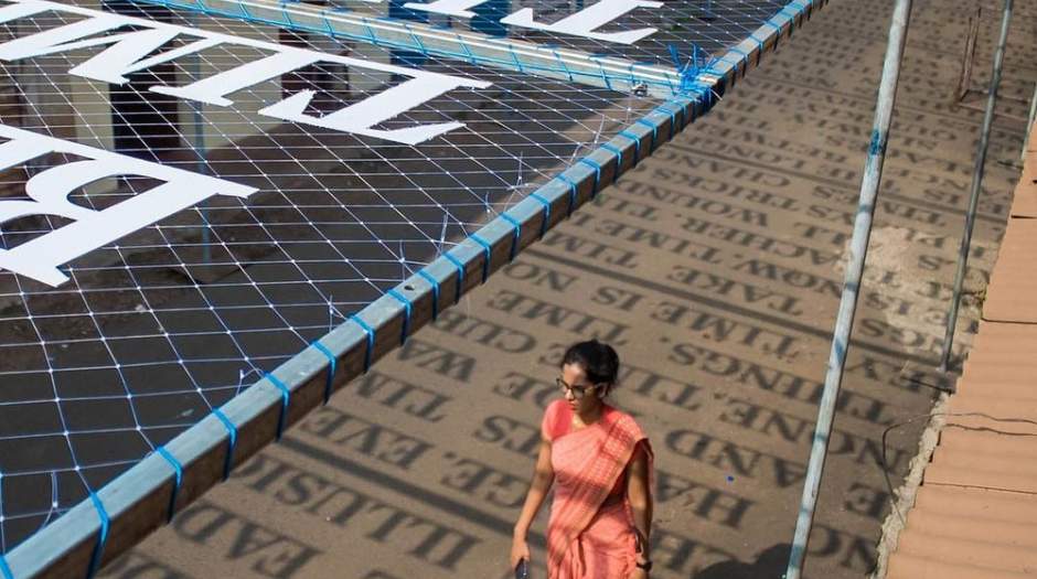 خلاقیت جالب یک هنرمند خیابانی در هند