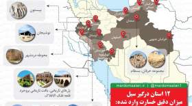 خسارت سیل به آثار باستانی