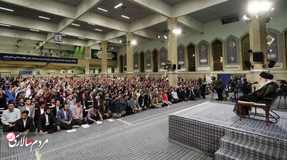 حذف تریبون انجمن اسلامی در دیدار رهبری