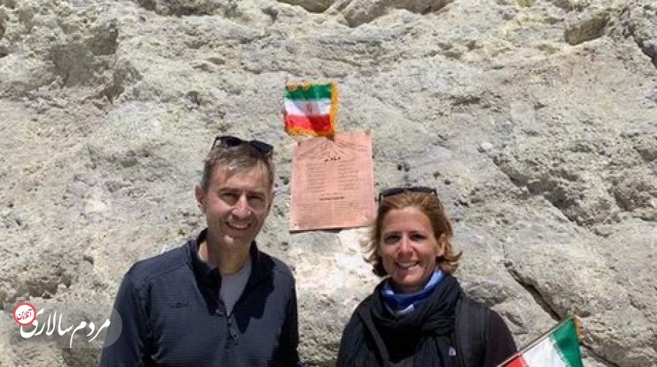 صعود سفیر سوییس به قله دماوند+عکس