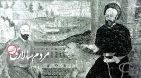 شیخ بهایی (راست) و میرفندرسکی.
