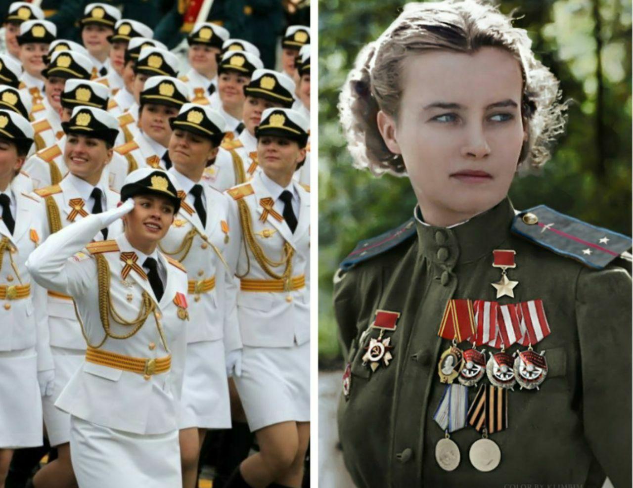 زنان روس در جنگ و رژه روز پیروزی  <img src="/images/picture_icon.gif" width="16" height="13" border="0" align="top">