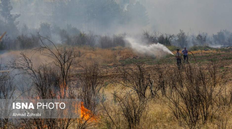 آتش‌سوزی عمدی در سفیدکوه خرم‌آباد