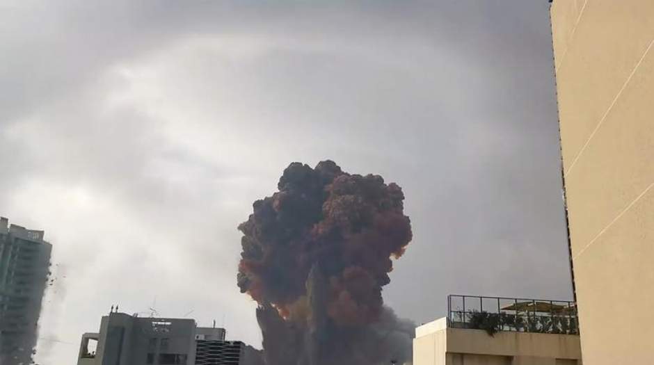 لحظه وحشتناک انفجارهای بیروت