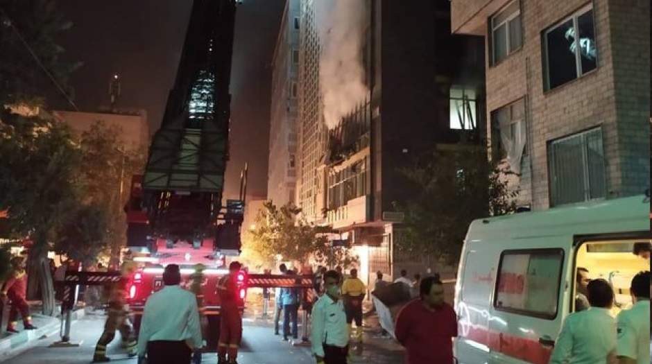 آتش‌سوزی و انفجار در خیابان فخررازی