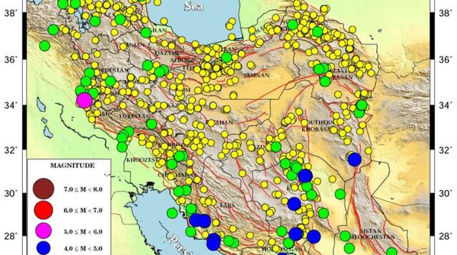 زلزله بیش از ۸۰۰ بار ایران را لرزاند