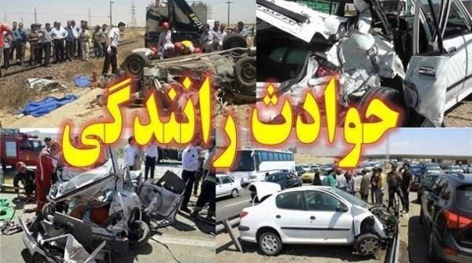 تصادف اتوبوس و تریلر در جاده اهواز – آبادان