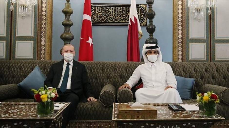 اردوغان و امیر قطر دیدار کردند