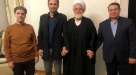 دیدار دو عضو حزب اعتماد ملی با حجت الاسلام کروبی