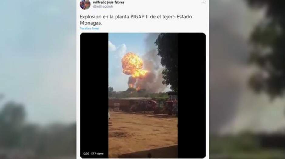 انفجار خط لوله گاز طبیعی در ونزوئلا