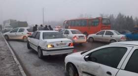 تصادف زنجیره‌ای ۲۰ خودرو در اصفهان