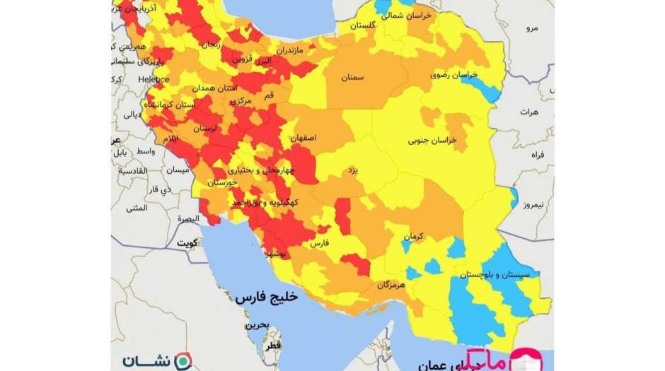 تهران در وضعیت قرمز کرونا قرار گرفت