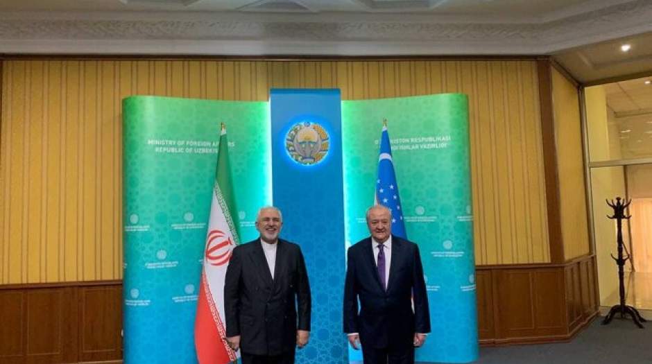 دیدار ظریف با همتای ازبکستانی‌اش در تاشکند