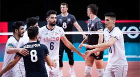 والیبال ایران روی نوار برد