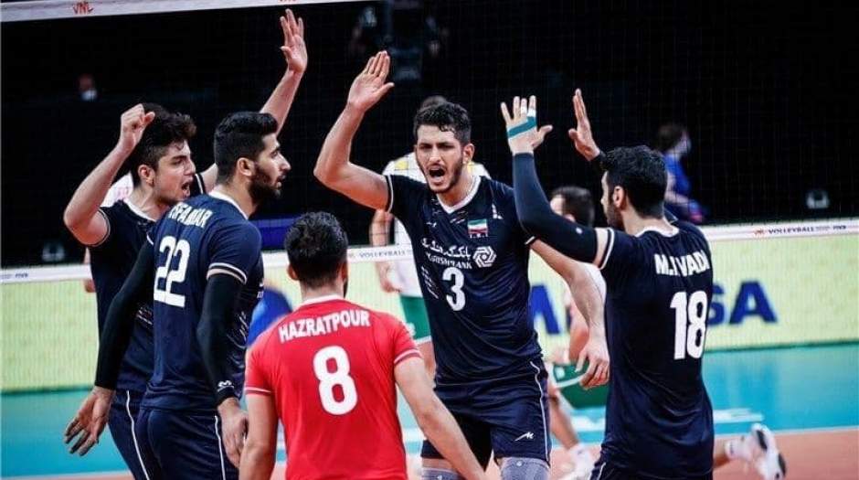 والیبال ایران چشم در چشم آمریکا
