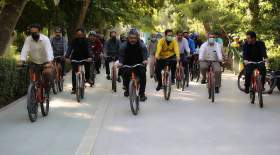 احداث مسیر دوچرخه‌سواری در بوستان زندگی 