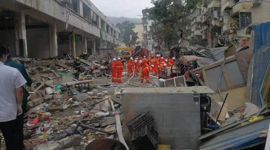 انفجار گاز در چین با ۱۱ کشته و ۳۷ زخمی