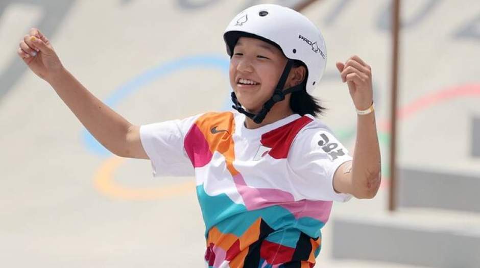 دختر ۱۳ ساله قهرمان المپیک توکیو شد