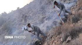 آتش‌سوزی گسترده در فیروزآباد