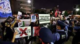 تجمع مردم ژاپن در اعتراض به پارالمپیک