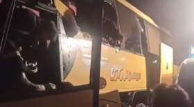 تصادف مرگبار اتوبوس با کشنده ولوو
