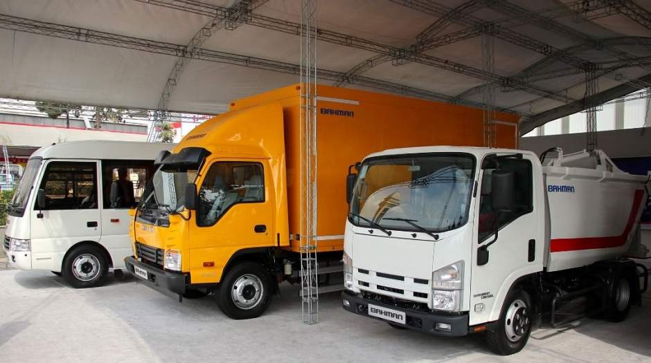 خودروهای تجاری بهمن در نمایشگاه حمل و نقل