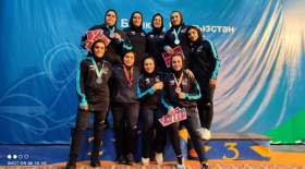 دختران کشتی‌گیر ایران طلا گرفتند