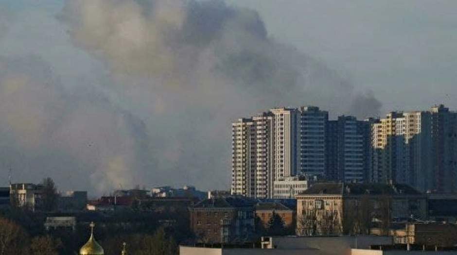 اصابت دو موشک به پایتخت اوکراین
