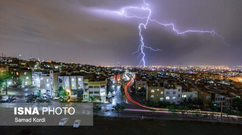 پیش‌بینی رگبار و رعد و برق در البرز