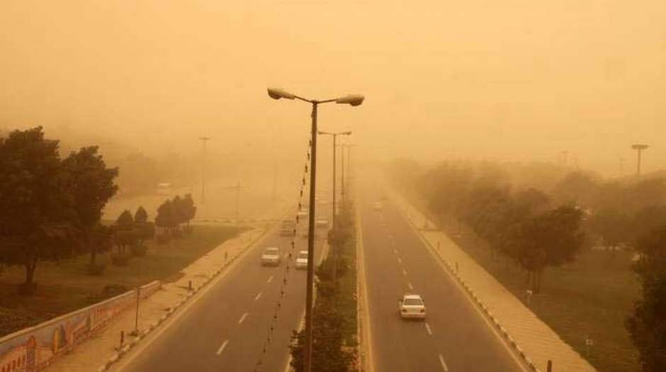 پاک شدن هوای تهران از توده گردوخاک