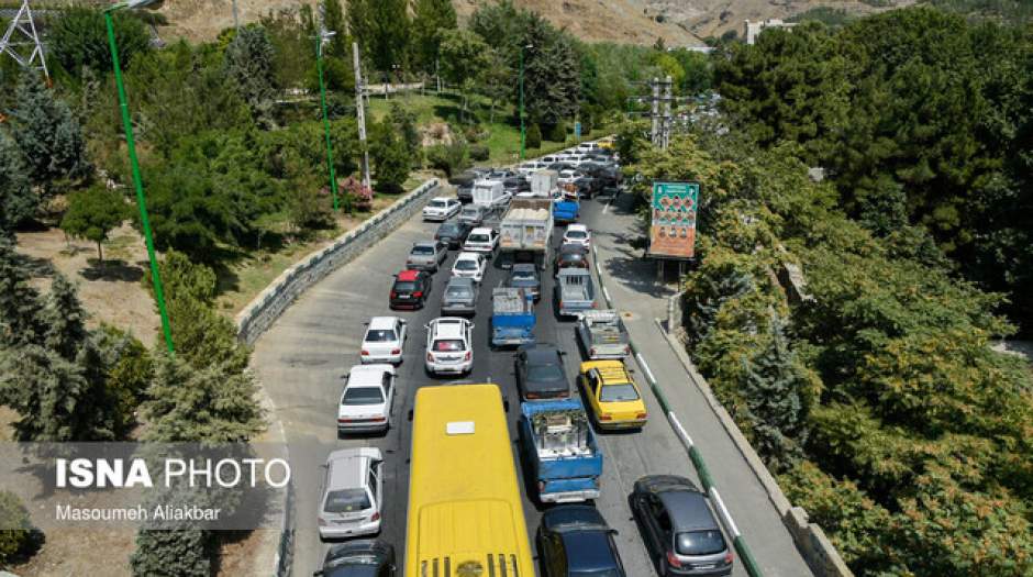ترافیک پرحجم در جاده‌های شمالی