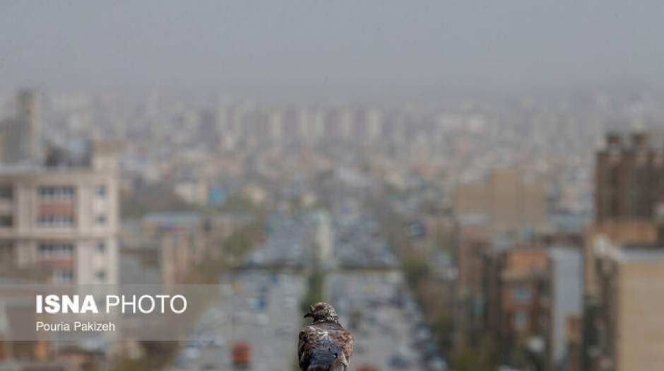 خیزش گرد و خاک و کاهش کیفیت هوا در نیمه‌جنوبی وغرب تهران