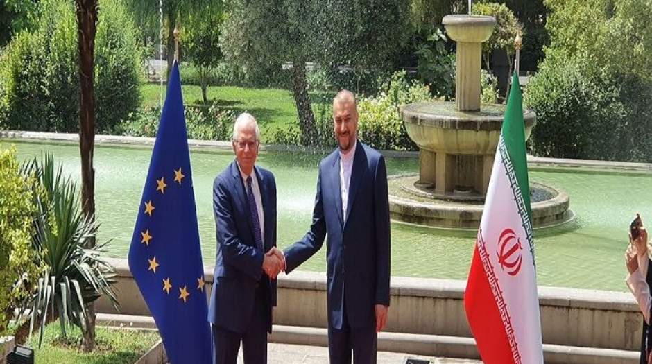 دیدار مسئول سیاست خارجی اتحادیه اروپا با وزیر امور خارجه ایران