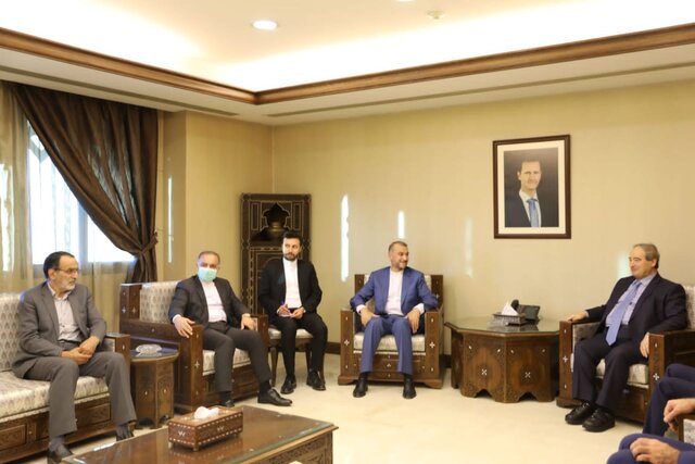 رایزنی وزیران امور خارجه سوریه و ایران در دمشق