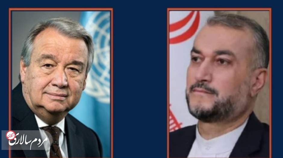 وزیر خارجه ایران به دبیرکل سازمان ملل: در حال بررسی پاسخ آمریکا هستیم