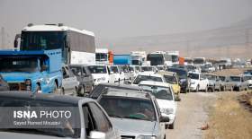 ترافیک سنگین محورهای بازگشت زوار در کرمانشاه