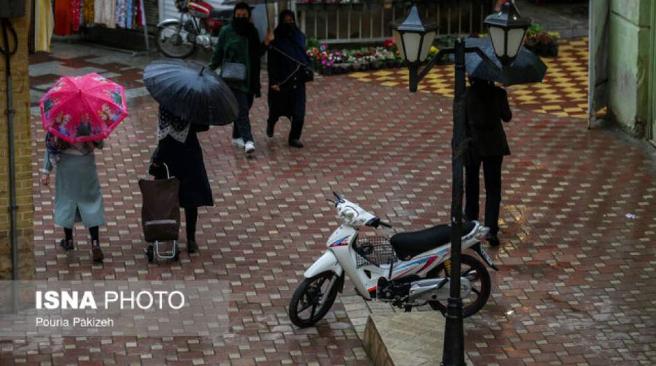 کاهش دما و بارش باران درشمال کشور