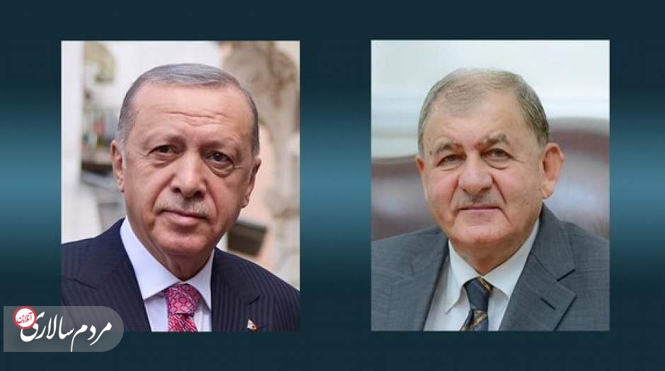 تماس تلفنی اردوغان و رئیس‌جمهور جدید عراق
