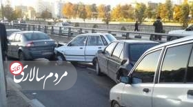 تصادف زنجیره‌ای مرگبار در بزرگراه امام علی(ع)