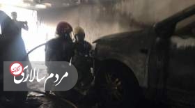 حریق کارگاه کفاشی در خیابان جمهوری